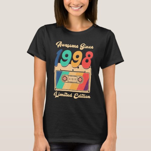 Awesome Since 1998 Shirt Happy 24th Birthday Women