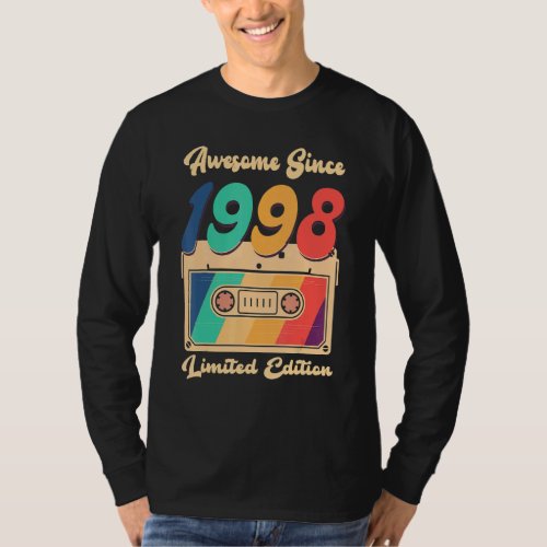 Awesome Since 1998 Shirt Happy 24th Birthday Women