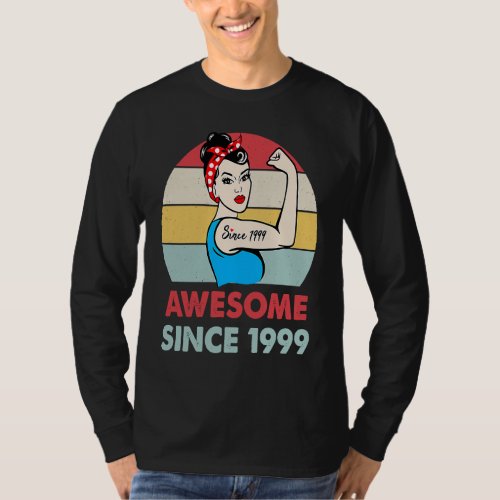 Awesome Since 1999 24 Year Old  24th Birthday T_Shirt