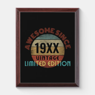 AWESOME SINCE 19XX LIMITED EDITION AWARD PLAQUE