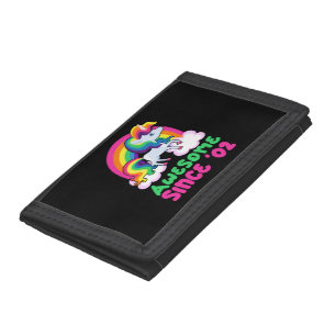 Awesome Since 2002 Unicorn Tri-fold Wallet