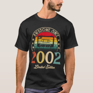 Awesome Since 2002 Vintage 2002 20th Birthday 20 Y T-Shirt