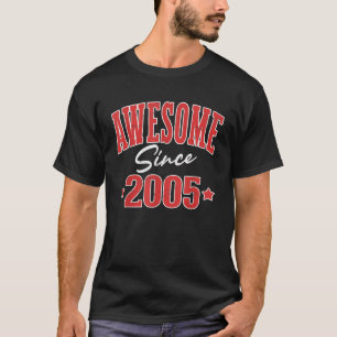 Awesome Since 2005 Cool Varsity Born In 2005 T-Shirt