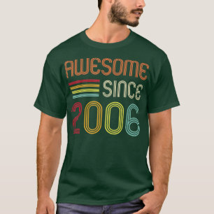 Awesome Since 2006 16th Birthday Retro  T-Shirt
