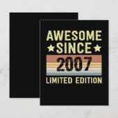 Awesome Since 2007 Birthday (Front/Back)