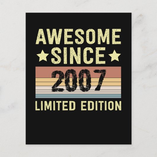 Awesome Since 2007 Birthday (Front)
