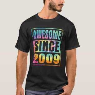 Awesome Since 2009 13 Years Old 13th Birthday Tie  T-Shirt