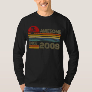 Awesome Since 2009 13th Birthday 13 Years Old Birt T-Shirt