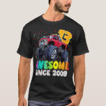 Awesome Since 2009 13th Birthday Boy Monster Truck T-Shirt<br><div class="desc">Awesome Since 2009 13th Birthday Boy Monster Truck Car Toys  .</div>