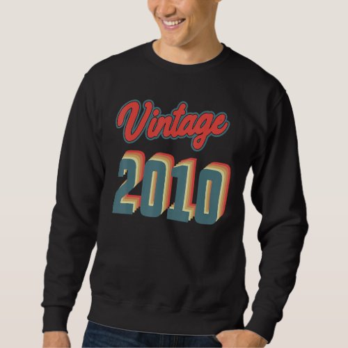 Awesome Since 2010 12th Birthday  12year Old 1 Sweatshirt