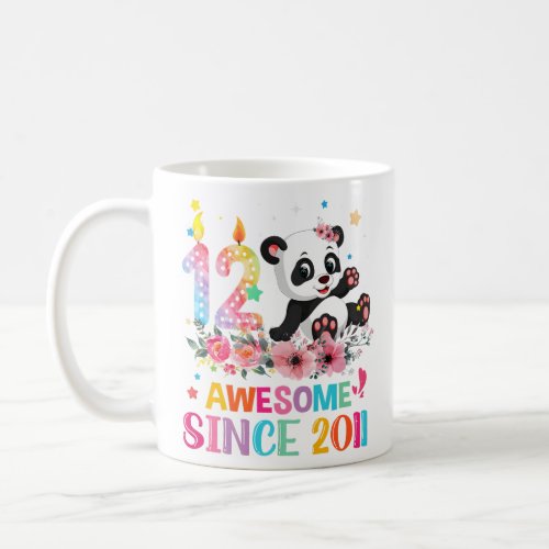 Awesome Since 2011 12Th 12 Panda Unicorn  Coffee Mug