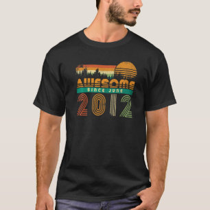 Awesome Since 2012 10th June Birthday Kids Girls B T-Shirt