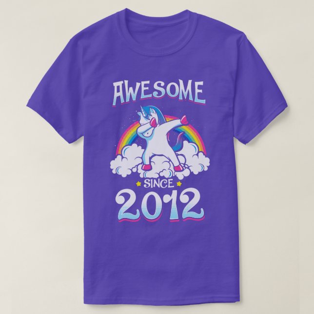 Awesome Since 2012 1 T-Shirt (Design Front)