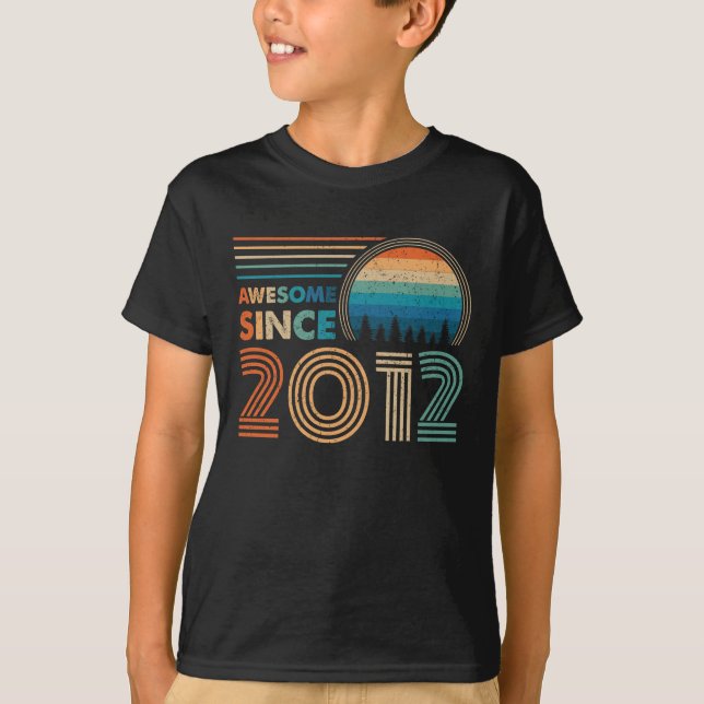 awesome since 2012 T-Shirt (Front)