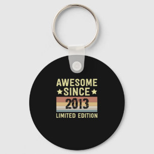 Awesome Since 2013 Birthday Keychain