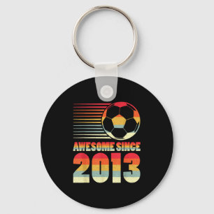 Awesome Since 2013 Soccer Vintage Gifts For Boys T Keychain