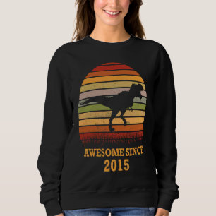 Awesome Since 2015 Rex Dinosaur Sunset For Boys An Sweatshirt