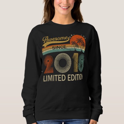 Awesome Since 2018 5 Years Old 5th Birthday   Sweatshirt