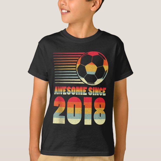 Awesome Since 2018 Soccer 8th Birthday Tank Top  (Front)