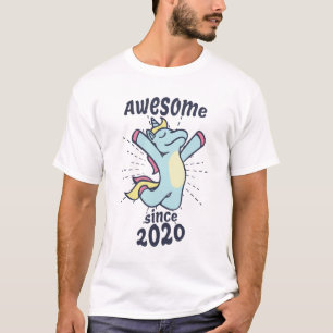 Awesome Since 2020 - Kids Birthday Unicorn T-Shirt