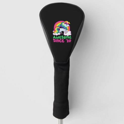 Awesome Since 2020 Unicorn Golf Head Cover