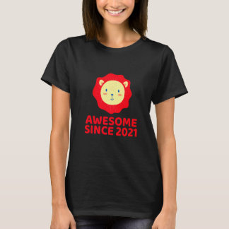 Awesome Since 2021 Sweet Lion  For Kids Boys Girls T-Shirt