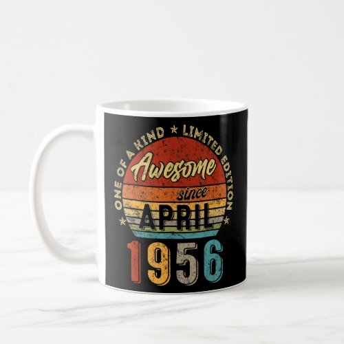 Awesome Since April 1956 Vintage 66th Birthday  Coffee Mug