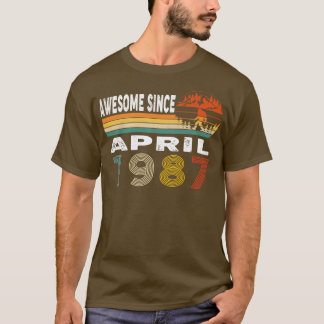 Awesome Since April 1987 T-Shirt
