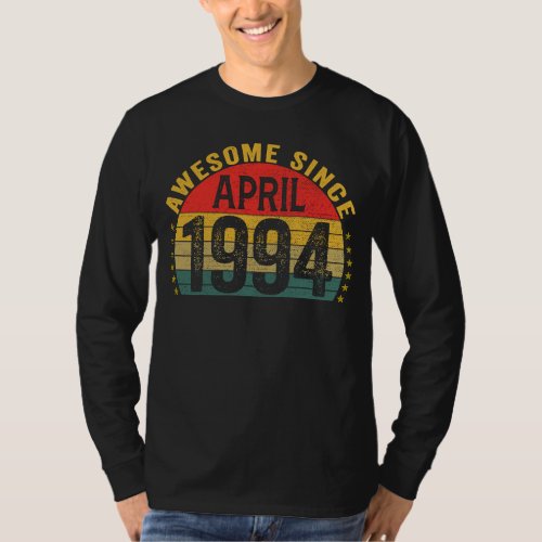 Awesome Since April 1994  29th Birthday Women Men T_Shirt