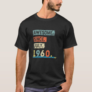 Awesome Since August 1960 Birthday Men 1 T-Shirt