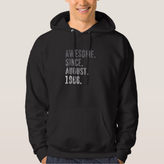 Awesome Since August 1966 56th Birthday Vintage 19 Hoodie