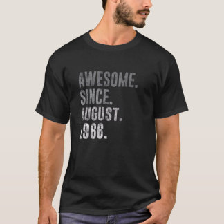 Awesome Since August 1966 56th Birthday Vintage 19 T-Shirt