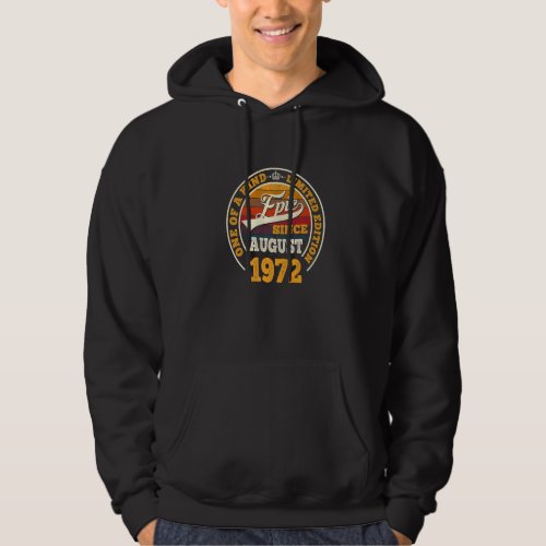 Awesome Since August 1972 50th Birthday  50 Years  Hoodie