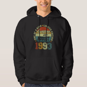 Awesome Since August 1993 29th Birthday 29 Years O Hoodie