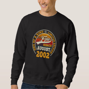 Awesome Since August 2002 20th Birthday 20 Years Sweatshirt
