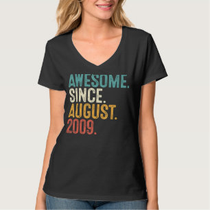 Awesome Since August 2009 13th Bday 13 Years Old T-Shirt