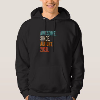 Awesome Since August 2020 2nd Birthday Hoodie
