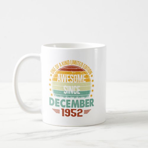 Awesome Since December 1952 Vintage Coffee Mug