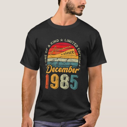 Awesome Since December 1985 37 Years Old 37th T_Shirt