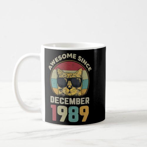 Awesome Since December 1989 33th Birthday Gifts Ca Coffee Mug