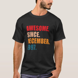 Awesome Since December 1997 Vintage Personalised B T-Shirt