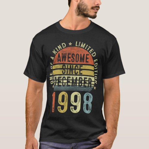 Awesome Since December 1998 24 Years Old 24th Birt T_Shirt