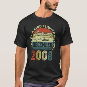 Awesome Since December 2008 14 Years Old Bday 14th T-Shirt