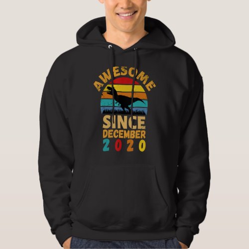Awesome Since December 2020 Vintage 1th Birthday D Hoodie