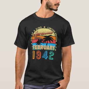 Awesome Since February 1942 80Th Birthday Limited T-Shirt
