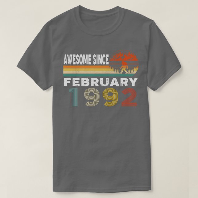 Awesome Since February 1992 T-Shirt (Design Front)