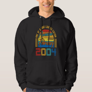 Awesome Since February 2004 19 Years Old 19th Birt Hoodie