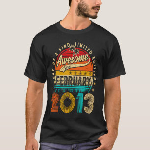 Awesome Since February 2013 10 Years Old 10th Birt T-Shirt