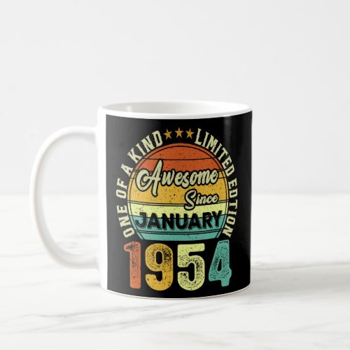 Awesome Since January 1954 69th Birthday  69 Years Coffee Mug