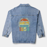 Awesome Since January 1954 69th Birthday  69 Years Denim Jacket